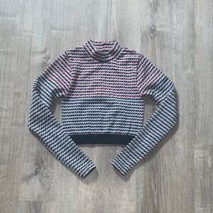 Fabletics Multicolor Striped Crop Top